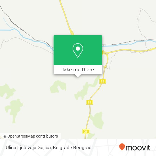 Ulica Ljubivoja Gajica map