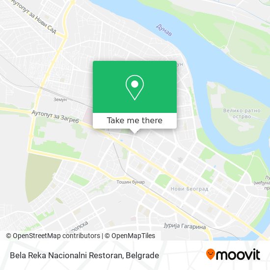 Bela Reka Nacionalni Restoran map