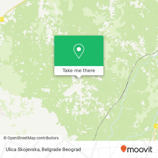 Ulica Skojevska map