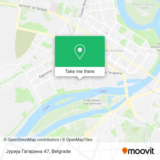 Јурија Гагарина 47 map