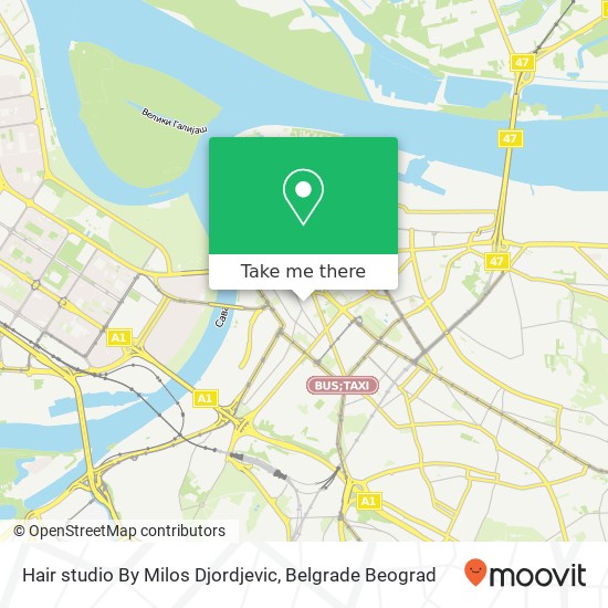 Hair studio By Milos Djordjevic map