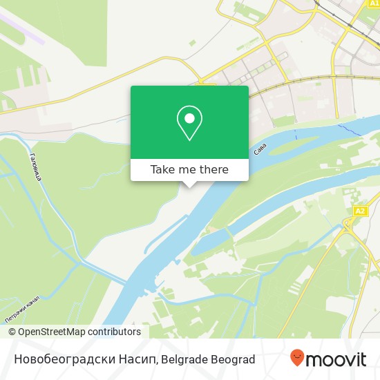 Новобеоградски Насип map