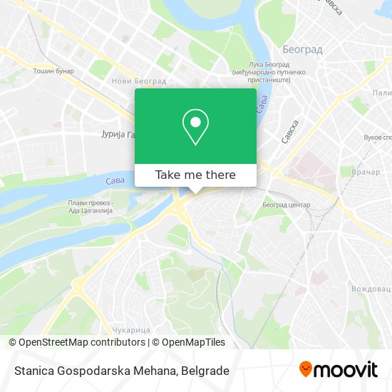 Stanica Gospodarska Mehana map