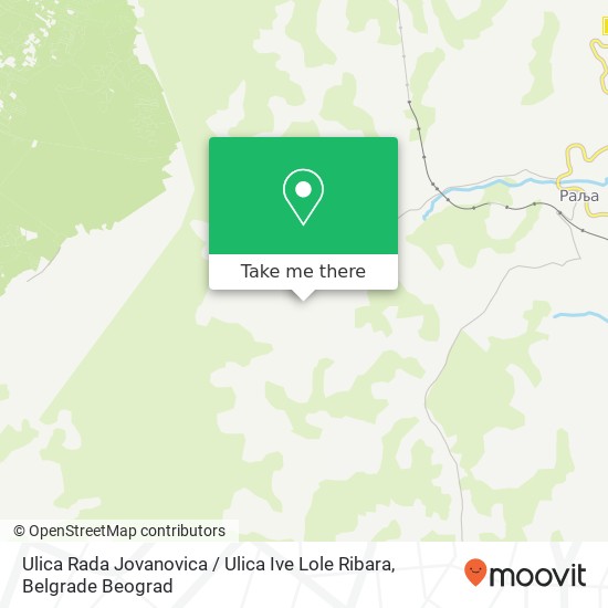 Ulica Rada Jovanovica / Ulica Ive Lole Ribara map