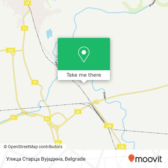 Улица Старца Вујадина map