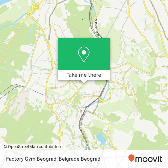 Factory Gym Beograd map