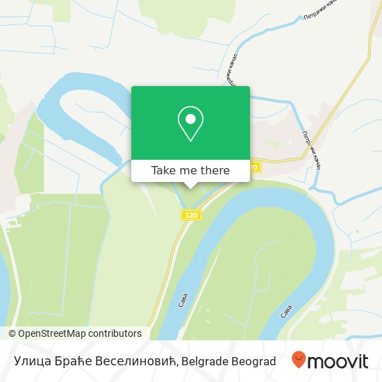 Улица Браће Веселиновић map