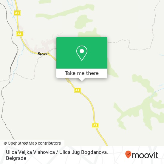 Ulica Veljka Vlahovica / Ulica Jug Bogdanova map