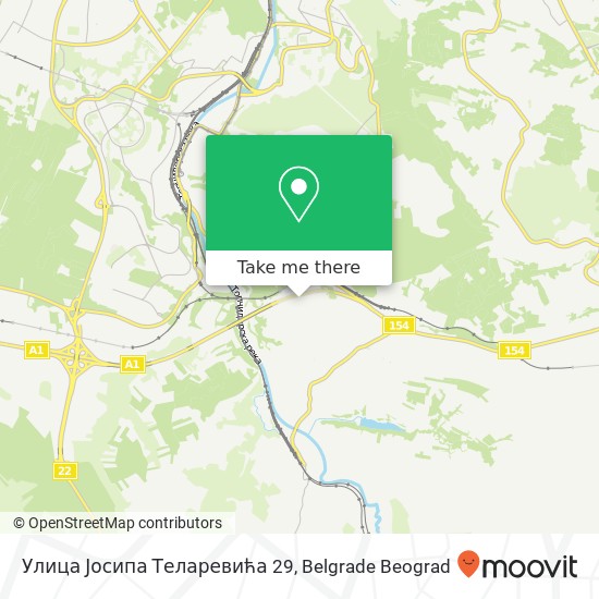 Улица Јосипа Теларевића 29 map