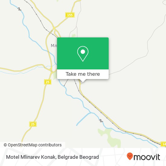 Motel Mlinarev Konak map