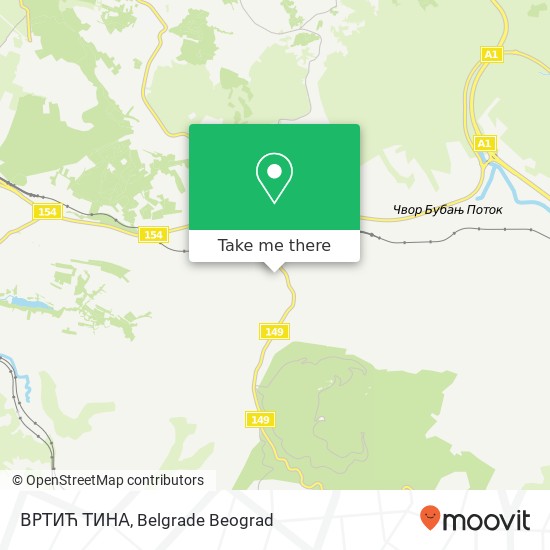 ВРТИЋ ТИНА map