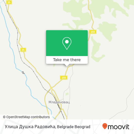 Улица Душка Радовића map