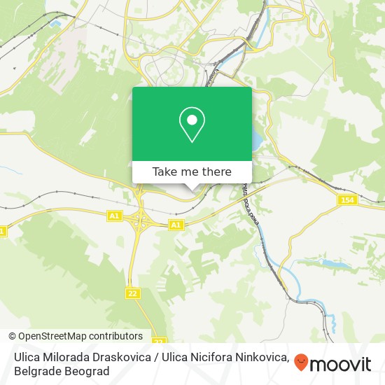 Ulica Milorada Draskovica / Ulica Nicifora Ninkovica map