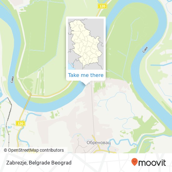 Zabrezje map