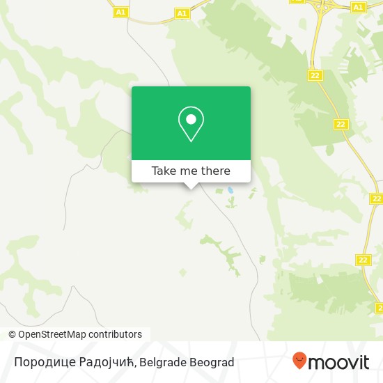 Породице Радојчић map