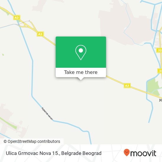 Ulica Grmovac Nova 15. map