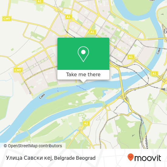 Улица Савски кеј map