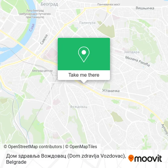Дом здравља Вождовац (Dom zdravlja Vozdovac) map