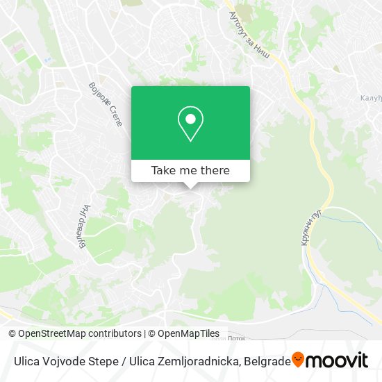 Ulica Vojvode Stepe / Ulica Zemljoradnicka map