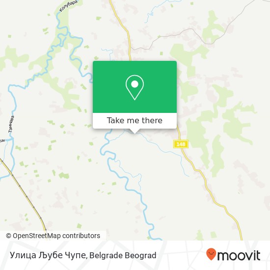 Улица Љубе Чупе map