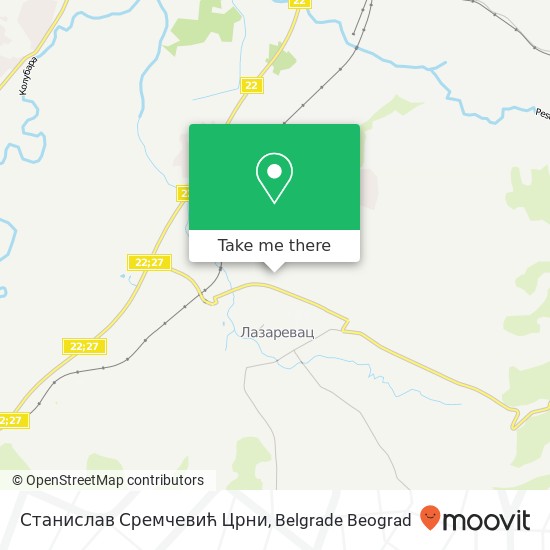 Станислав Сремчевић Црни map