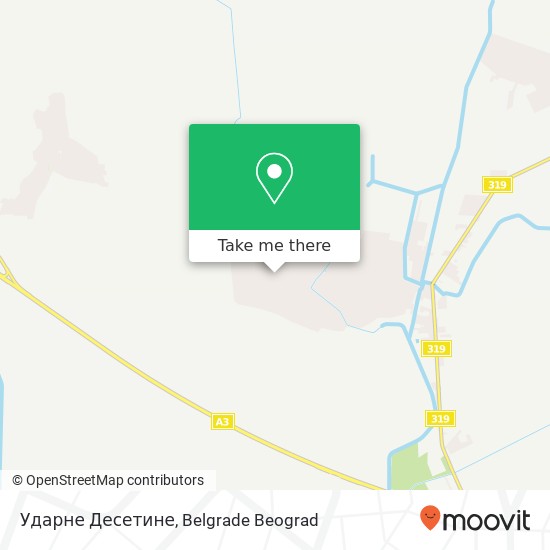 Ударне Десетине map