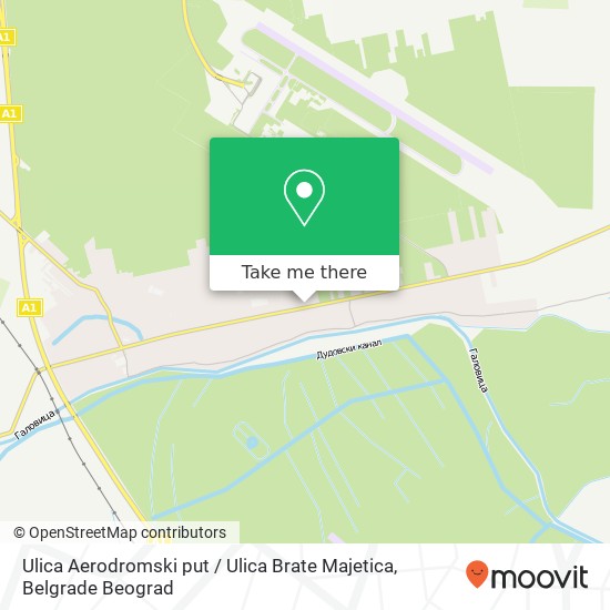 Ulica Aerodromski put / Ulica Brate Majetica map