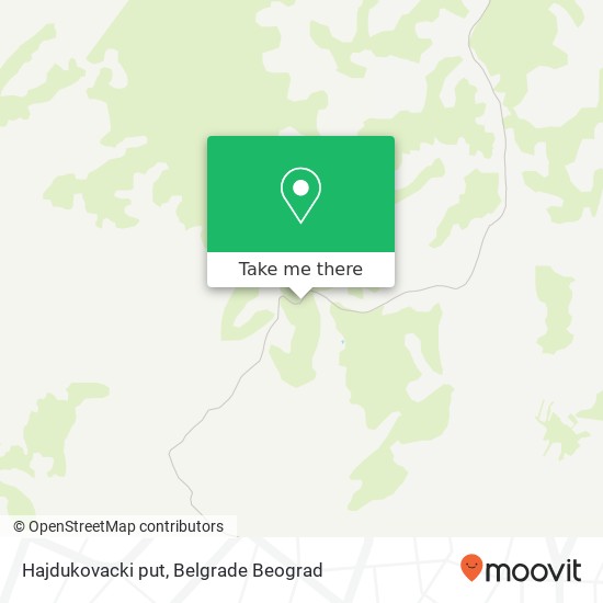 Hajdukovacki put map