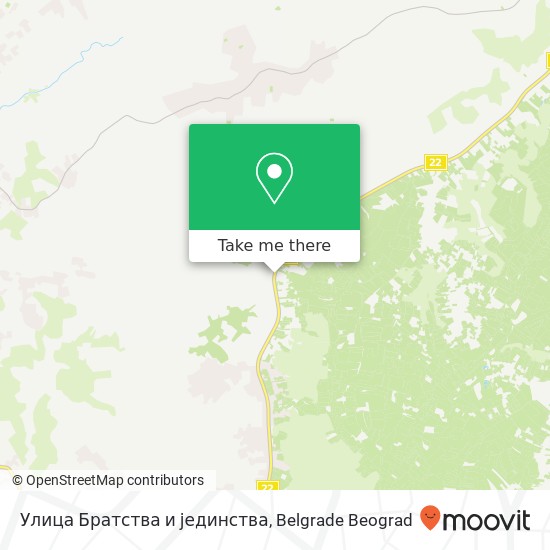 Улица Братства и јединства map