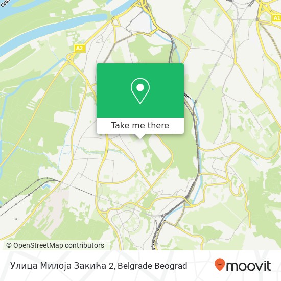 Улица Милоја Закића 2 map