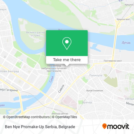 Ben Nye Promake-Up Serbia map