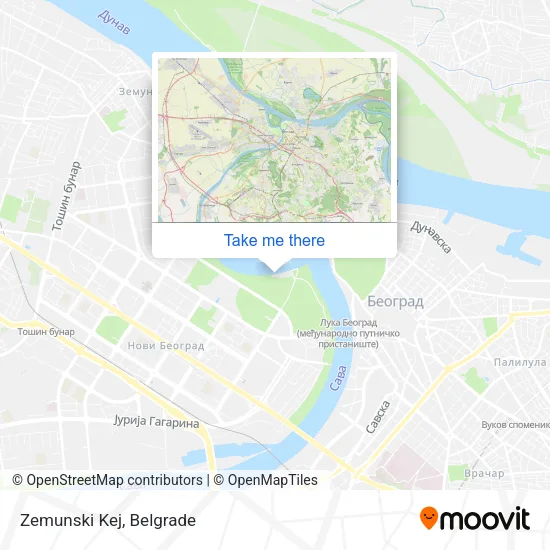 Zemunski Kej map