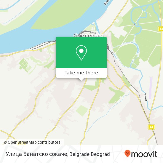 Улица Банатско сокаче map