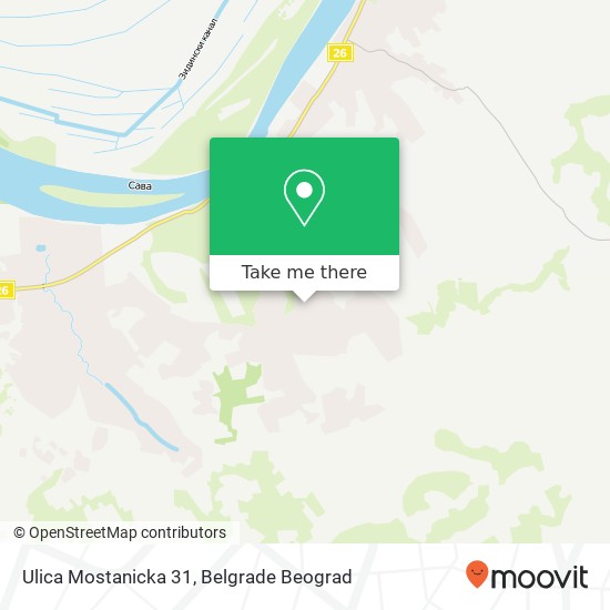 Ulica Mostanicka 31 map