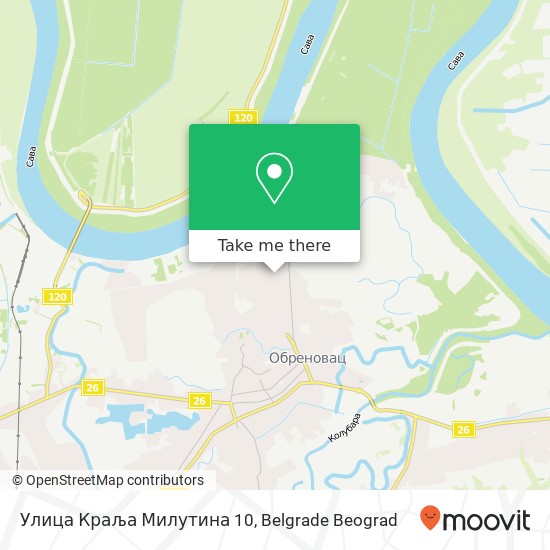 Улица Краља Милутина 10 map