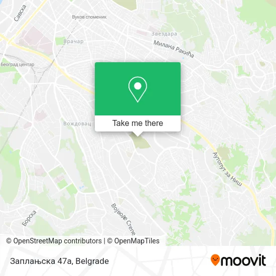Заплањска 47a map