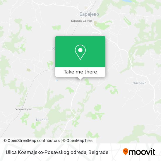 Ulica Kosmajsko-Posavskog odreda map