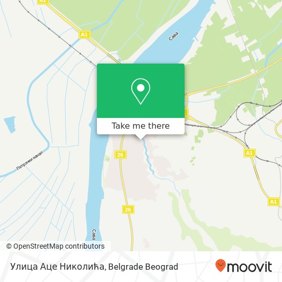 Улица Аце Николића map