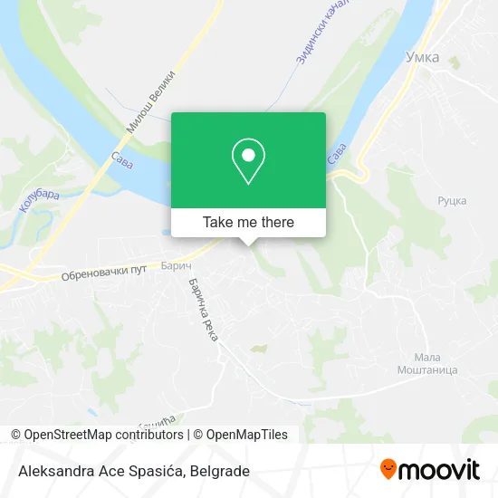 Aleksandra Ace Spasića map
