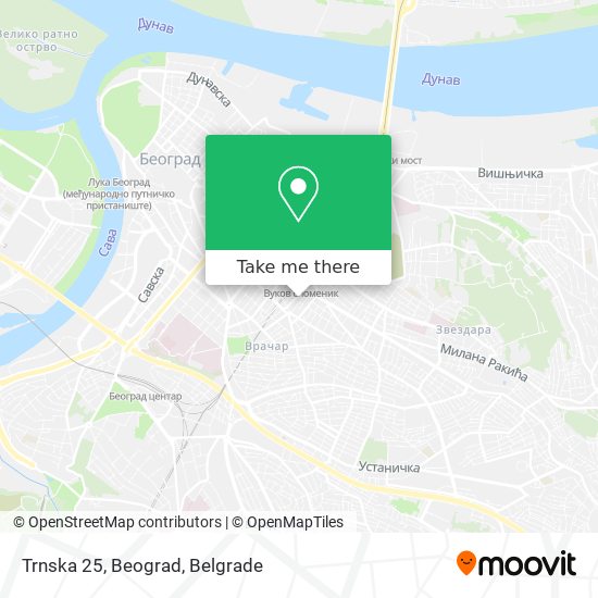Trnska 25, Beograd map