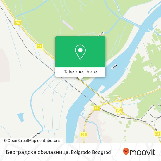 Београдска обилазница map