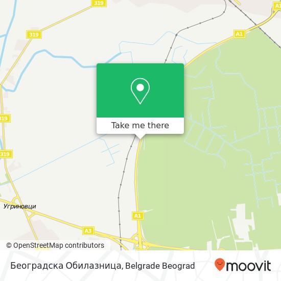 Београдска Обилазница map