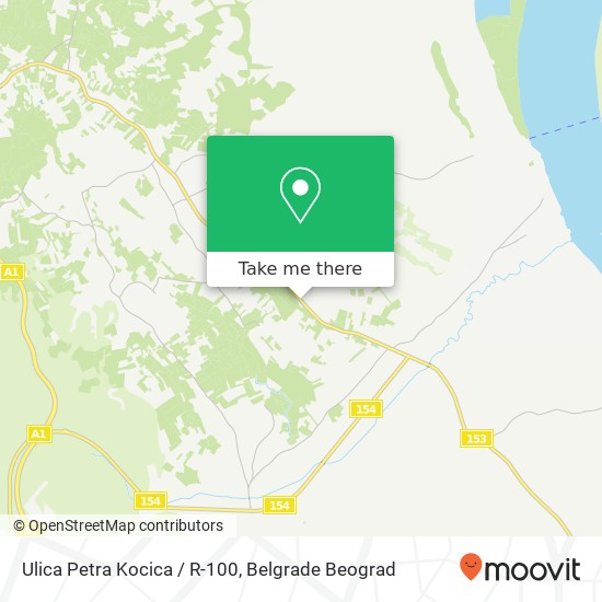 Ulica Petra Kocica / R-100 map
