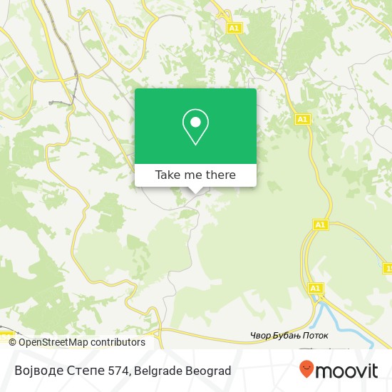 Војводе Степе 574 map