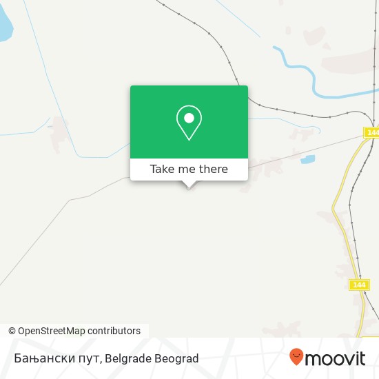 Бањански пут map