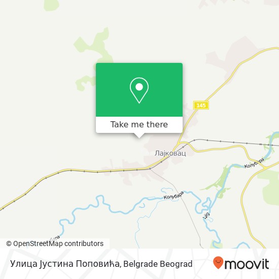 Улица Јустина Поповића map