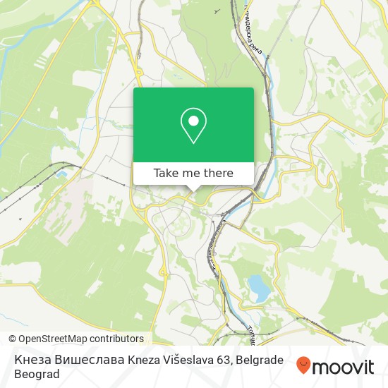 Кнеза Вишеслава Kneza Višeslava 63 map