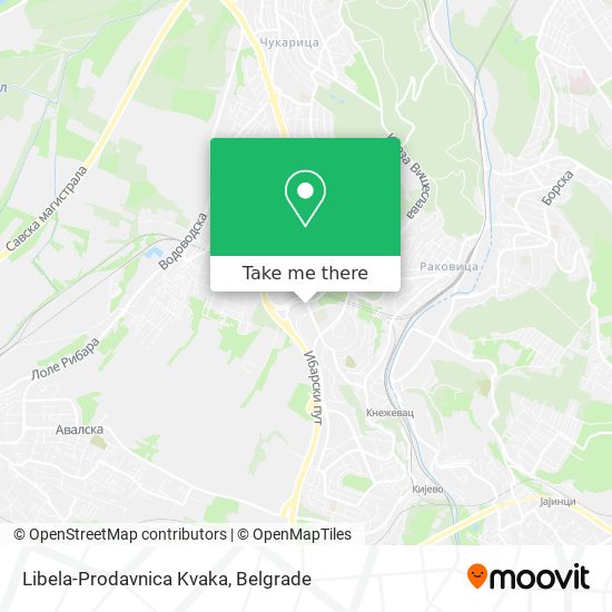 Libela-Prodavnica Kvaka map