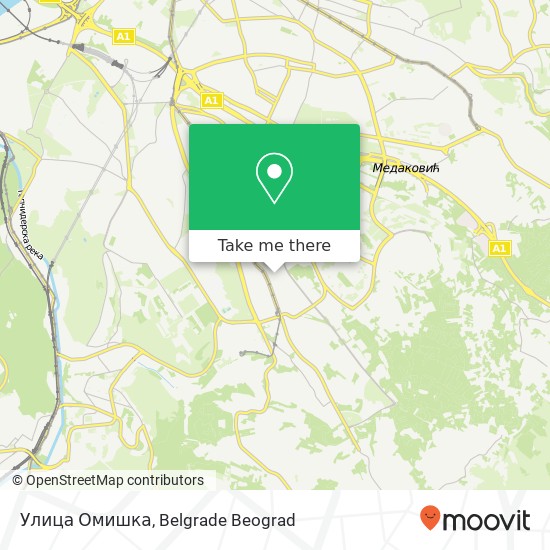 Улица Омишка map