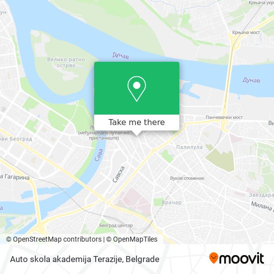 Auto skola akademija Terazije map